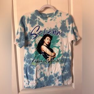 Selena Tie-Dye Graphic Tee - Blue